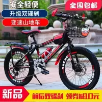 儿童山地自行车双碟刹变速20 22寸男孩8-12岁童车