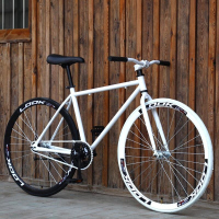 死飞自行车成人24 26寸倒刹实心胎男女款学生单车