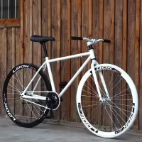 死飞自行车成人24 26寸倒刹实心胎男女款学生单车