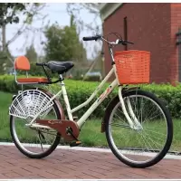 通勤自行车淑女成人学生自行车24 26寸轻便淑女复古老单车