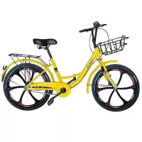 小黄车同款免充气成人学生单车全轴承24寸26寸通勤自行车