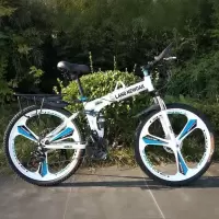 高档折叠山地自行车26寸24寸变速山地车越野公路车赛车学生轻单车