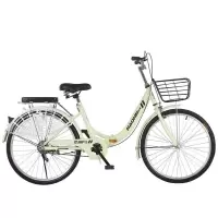 折叠款轴承.自行车24/26寸实心胎中大学生校园通勤城市自行车