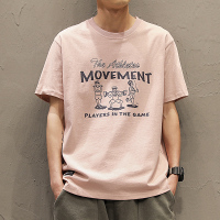 2020夏季男装短袖t恤男潮牌宽松圆领休闲半截袖韩版印花男士体恤