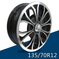 适用正新轮胎 真空胎轮毂135/70R12四孔轮毂