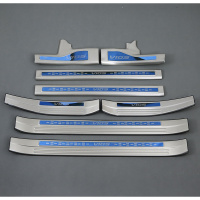 适用专用于14-20款丰田威驰FS致炫X致享槛条迎宾踏板边踏条改装饰 威驰梦幻蓝加长款内外置14-19款