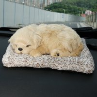 适用汽车用活性炭仿真狗竹炭包公仔 新车除甲醛除异味净空气卡通摆件 [纳米矿晶活性炭包]金毛狗狗