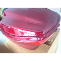 适用踏板摩托车海王HS125T星福红蓝金AN125QS150T悠E后尾箱后备箱 玫瑰红