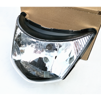 适用适用轻骑铃木摩托车配件新骏驰QS125-5G头罩GT125X导流罩大灯灯罩 大灯