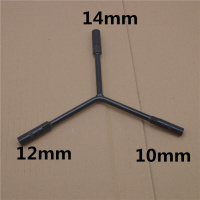 适用适用于电动车汽车摩托车维修工具小T型套筒摩托车拆装排气管工具三叉 三叉工具10mm-14mm