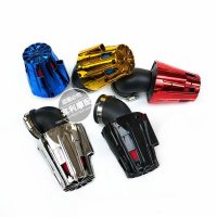 适用摩托车空滤 汽车冬菇头 大流量 冬菇头改装蘑菇头空滤 空气滤清器 直角45MM