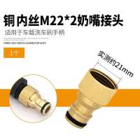 适用M22*2车载洗车器奶嘴接头配件高压洗车机隔膜泵便携水刷M18*1.5 铜内丝M22*2奶嘴接头