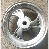 适用适用豪爵摩托车宇钻天鹰银HJ125T-10A/16D/11A前后轮毂铝钢圈 前轮毂