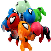 适用适用于摩托车改装吸盘蜘蛛侠公仔大号摩托车汽车改装颜色齐全可选 绿色夜光螺丝款