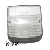 适用适用于摩托车尾灯壳铃木太子GN125珠江太子白色尾灯 白色壳刹车灯壳透明 白色