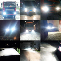 适用石栏货车疝气灯 24V大灯泡氙气灯套装解放j6H1H3H7H4改装超亮强 24V55W快启6000K超白光一套 套装