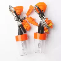 适用12V超亮疝气灯泡汽车灯泡24V快启氙气灯 9005H1H3H7H11 快启55W6000K全白光/只 单氙气灯90