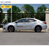 适用专用于雷凌改装车身车贴腰线车遮挡划痕贴纸汽车卡罗拉拉花彩条 款一/黑色