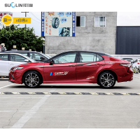 适用新款凯美瑞改装车身车贴腰线改装车划痕贴纸汽车拉花彩条拉花 款一/白色