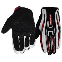 适用冬夏季摩托车骑行手套全指防滑越野手套透气赛车手套摩旅骑士装备 蓝色 M