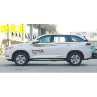 适用长安欧尚X7车贴拉花 腰线改装贴纸 欧尚X7专用车身彩条装饰车贴 款式五深灰+亚金