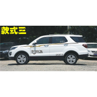 适用适用于长安CX70车贴腰线拉花个性改装贴纸cx70t车身彩条装饰贴 款式三深灰+亚金