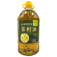 神农武当6A鲜榨特香菜籽油5L/桶非转基因物理压榨食用油