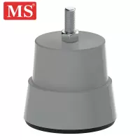 MS 滚筒全自动洗衣机底座 通用固定防震静音垫高托架 海尔小天鹅美的西门子专用固定脚架吸盘巨脚轮胎级橡胶材质 四只装