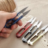 [3把装]美甲工具 不锈钢指甲钳U型修线剪 居家纱剪 十字绣剪刀线头小剪刀指甲钳