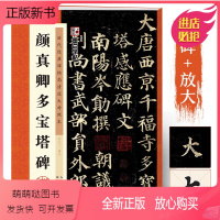 [正版新书]唐颜真卿多宝塔碑 原碑帖高清放大临摹本 墨点字帖楷书毛笔书法技法教程多宝塔释文注初学者入门临摹字帖 颜真