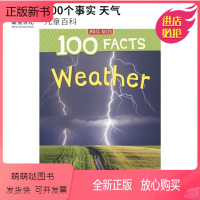 [正版新书]天气知识主题科普绘本 100 Facts Weather 100个事实系列 儿童天气百科科普知识百科全书英