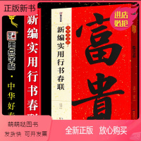 [正版新书]正版墨点字帖 新编实用行书春联字帖 通用行书创作对联 湖北美术 自学临创字帖春联春联挥毫 行书毛笔书法临摹