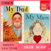 [纸板书]我爸爸我妈妈2册 [正版新书]My Dad My Mum 我爸爸我妈妈两2册纸板书英文原版绘本 Anthony