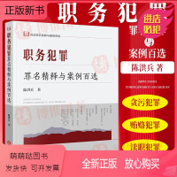 [正版新书]2023新书 职务犯罪罪名精释与案例百选 陈洪兵 刑法罪名精释与案例百选 罪名犯罪构成 实务疑难问题 法律