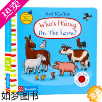 [正版]谁躲在农场里 英文原版绘本 Who's Hiding on the Farm 咕噜牛插画家Axel Scheff