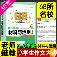 [正版]小学生作文材料与运用大全三四五六年级作文辅导大全68所名校好作文好词好句好段好开头好过渡好结尾小学生作文写作技巧