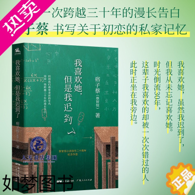 [正版] 我喜欢她 但是我迟到了 痞子蔡 蔡智恒著 青春爱情小说 私家记忆 创作二十周年纪念作品校园青春小说次亲