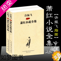 [正版]许振飞插图萧红小说全2册上下萧红全集作品集 呼兰河传生死场马伯乐又是春天小城三月 萧红文集散文集 现当代文学小说