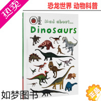 [正版]Mad About Dinosaurs 恐龙世界 英文原版 小飘虫读本 PENGUIN Ladybird Min