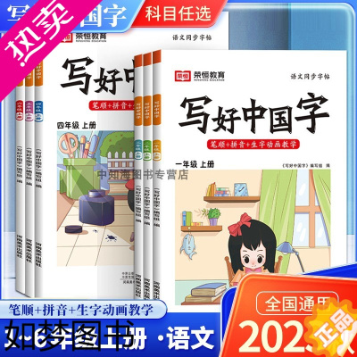 [正版]荣恒2023小学生写好中国字字帖正楷临摹儿童硬笔楷书一二年级三四上下册同步练字帖课课练控笔训练五六年级人教版语文