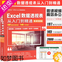 [正版]正版Excel数据透视表从入门到精通 微课视频版 计算机应用基础知识Excel表格制作与数据处理教程office