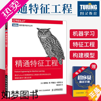 [正版]精通特征工程 人工智能教程机器学习 Python 算法书籍实战精讲基础入门通过Python示例掌握特征工程基本原