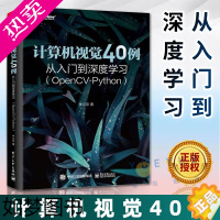 [正版]正版 计算机视觉40例从入门到深度学习 OpenCV-Python 人工智能图像识别处理机器学习深度神经网络