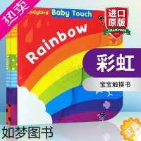 [正版]彩虹 英国小瓢虫宝宝触摸书 英文原版绘本 Baby Touch Rainbow 认知启蒙大开本纸板游戏书 儿童