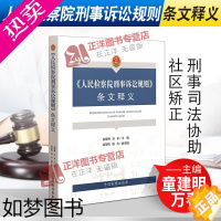 [正版]2020新书 人民检察院刑事诉讼规则条文释义 童建明 万春 刑法执行 刑事司法协助 社区矫正 法律书籍 中国检察