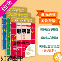 [正版]聪明格高级篇 共3册 加法+乘法+四则运算 8岁以上 益智游戏 肯肯数独 思维训练工具 小学数学速算趣味练习 华