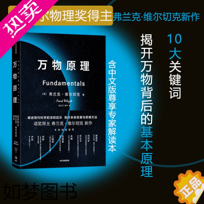 [正版]万物原理 弗兰克维尔切克 自然科学科普读物宇宙世界空间物理学认知物理世界科学发展现状人工智能扩展思维书籍