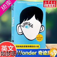 [正版]Wonder 奇迹男孩 英文版原版小说 电影原著 全英语进口外文书籍儿童青少年读物 Wonder R J Pal