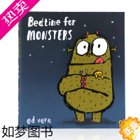 [正版]睡觉前的怪物 英文原版绘本 Bedtime for Monsters 儿童英语启蒙认知图画故事书 幽默滑稽睡前故