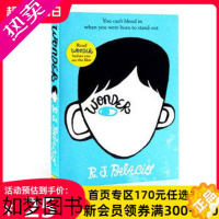 [正版]英文原版进口 Wonder奇迹男孩 同名电影原著小说 英版 校园生活青春励志青少年读物 儿童英语文学课外阅读书籍